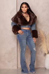 BLUNT FUR JEAN JACKET