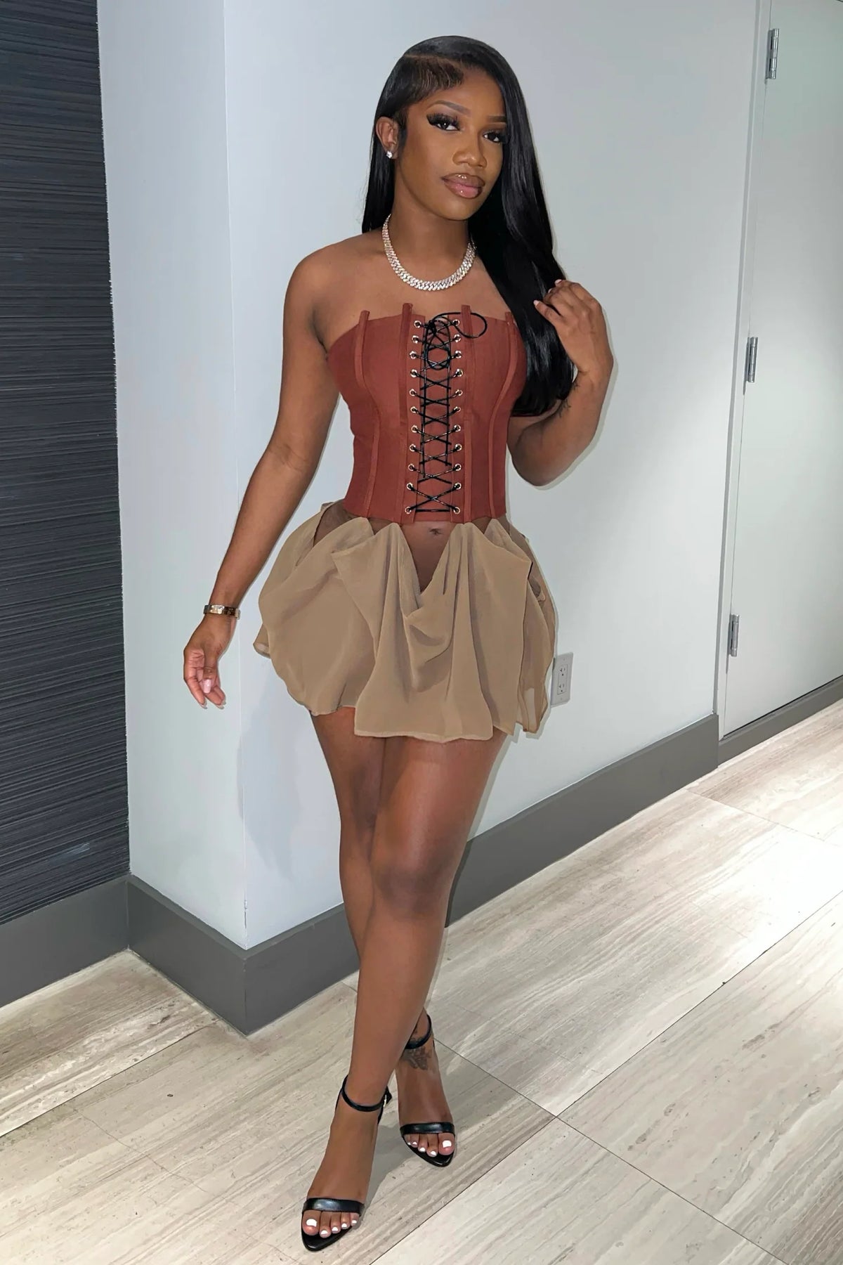 DELINE CORSET DRESS