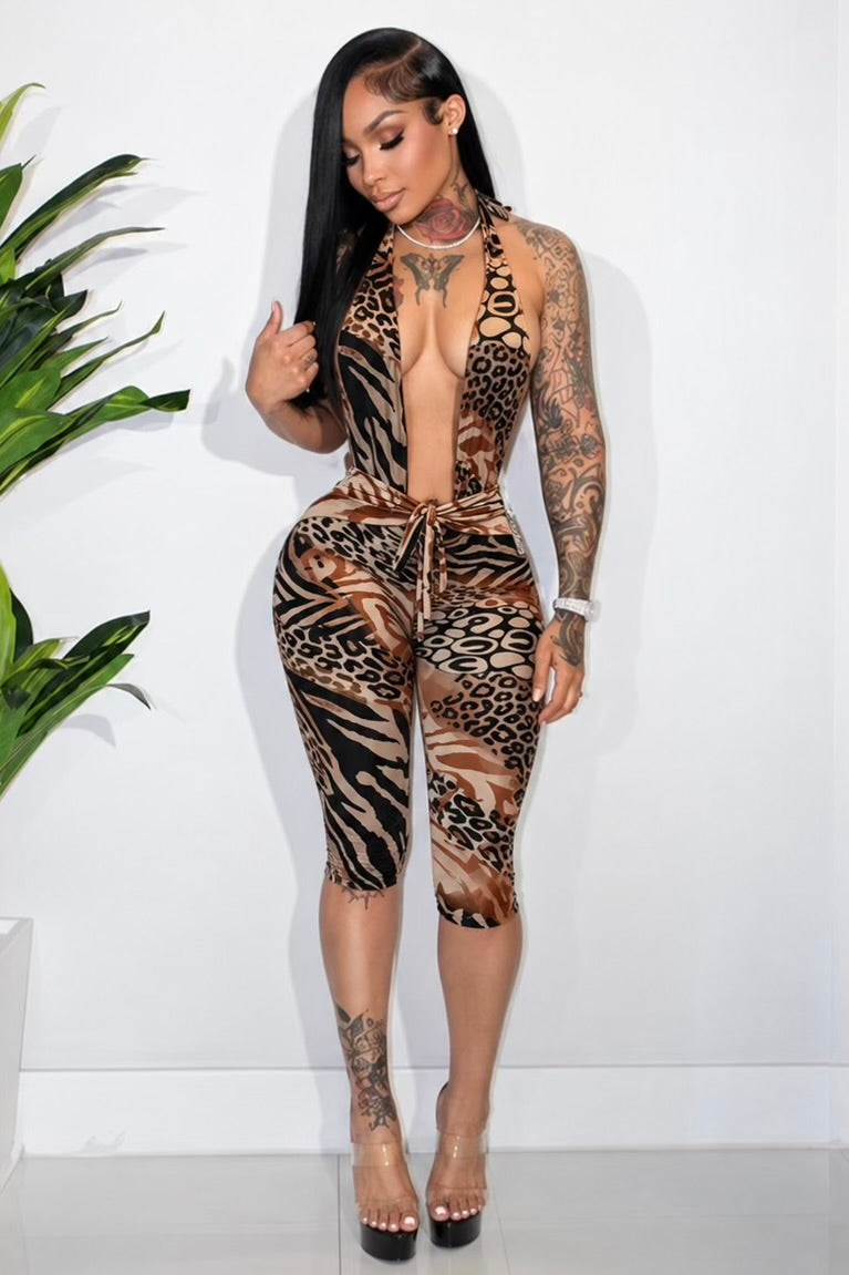 PLUNGE JUMPSUIT